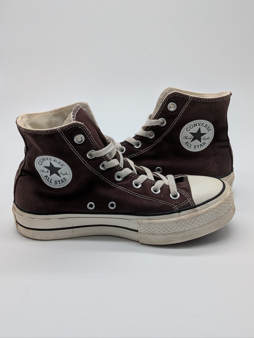 Converse Chuck Taylor All Star Hi Brown Canvas Sneakers 171209C Women's Size 8